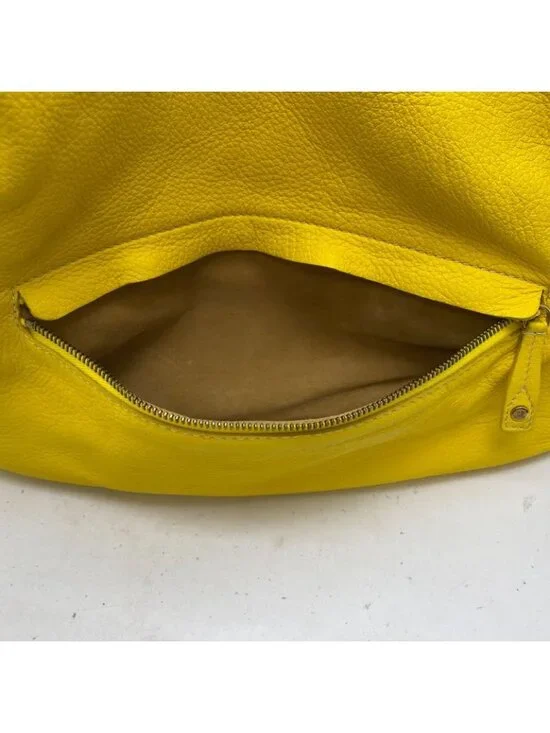 Celine Hand Shoulder Bag Leather Yellow Travel Formal - Picture 11 of 16
